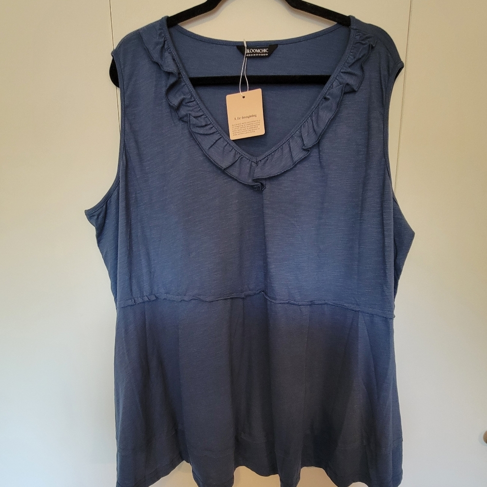 BloomChic Blue Women's  Sleeveless Top